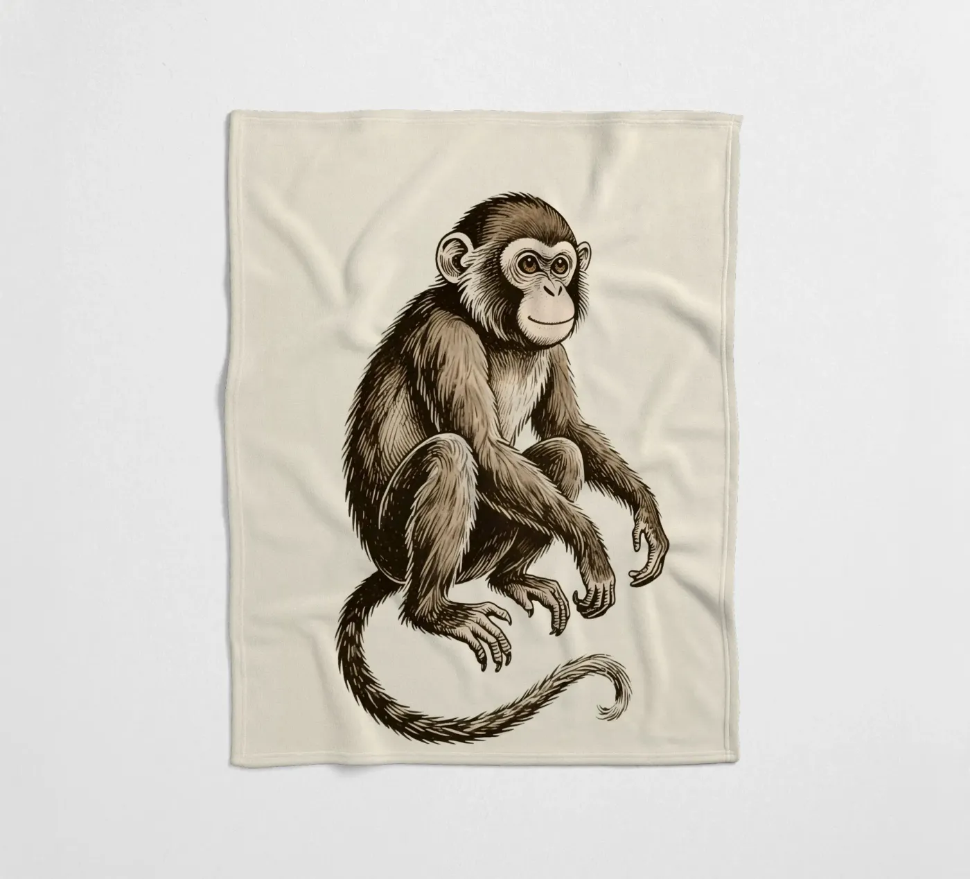 Affe Fleecedecke von knowledge