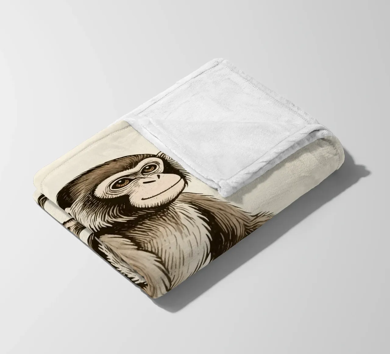 Affe Fleecedecke von knowledge