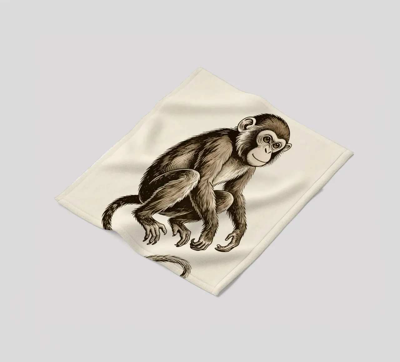 Affe Fleecedecke von knowledge