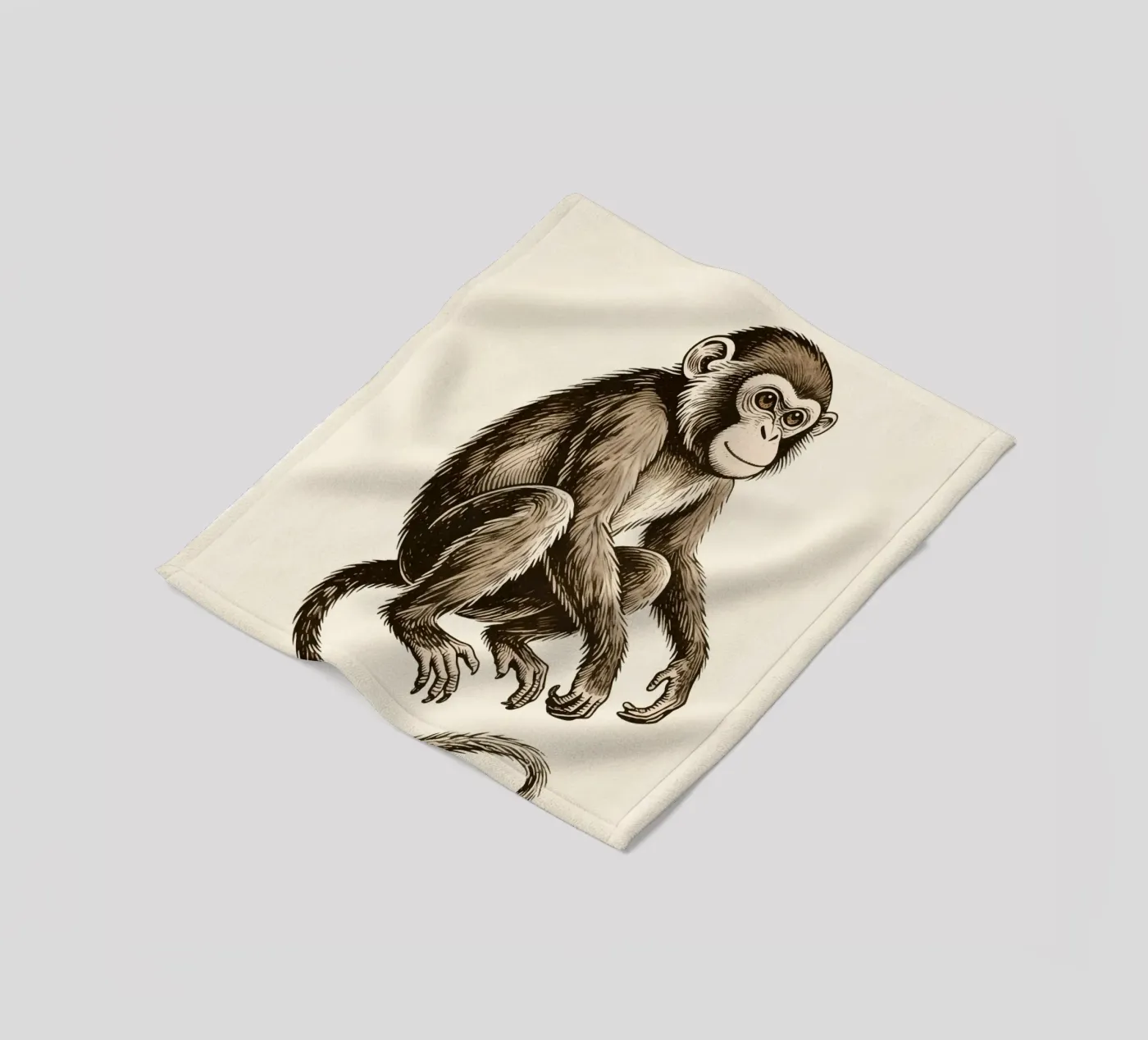 Affe Fleecedecke von knowledge