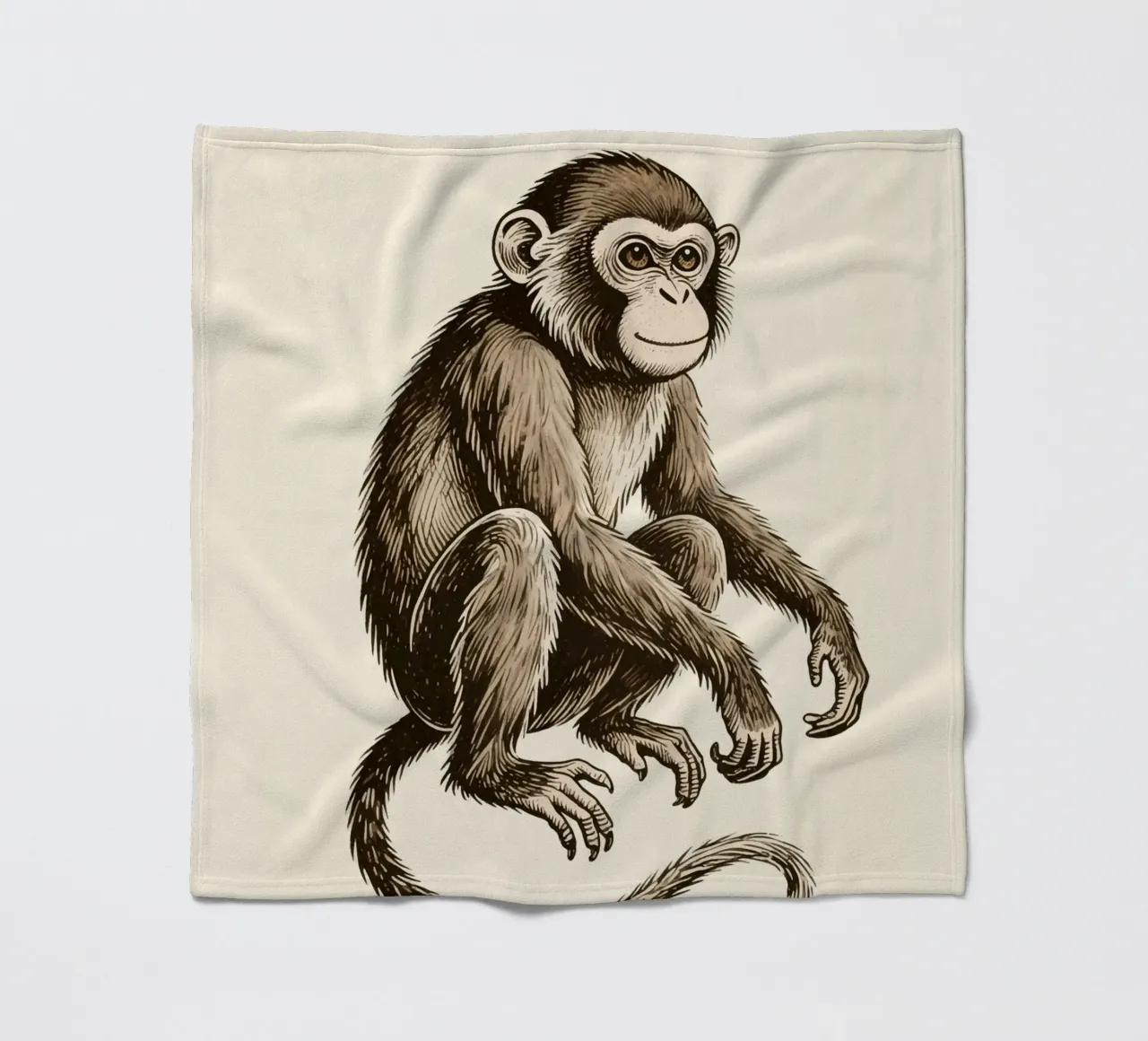 Affe Fleecedecke von knowledge