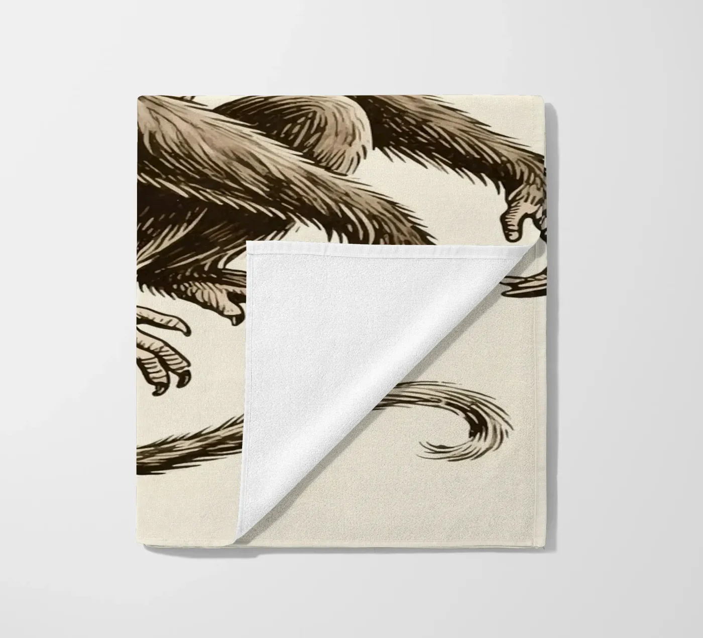 Singe serviette de plage de knowledge