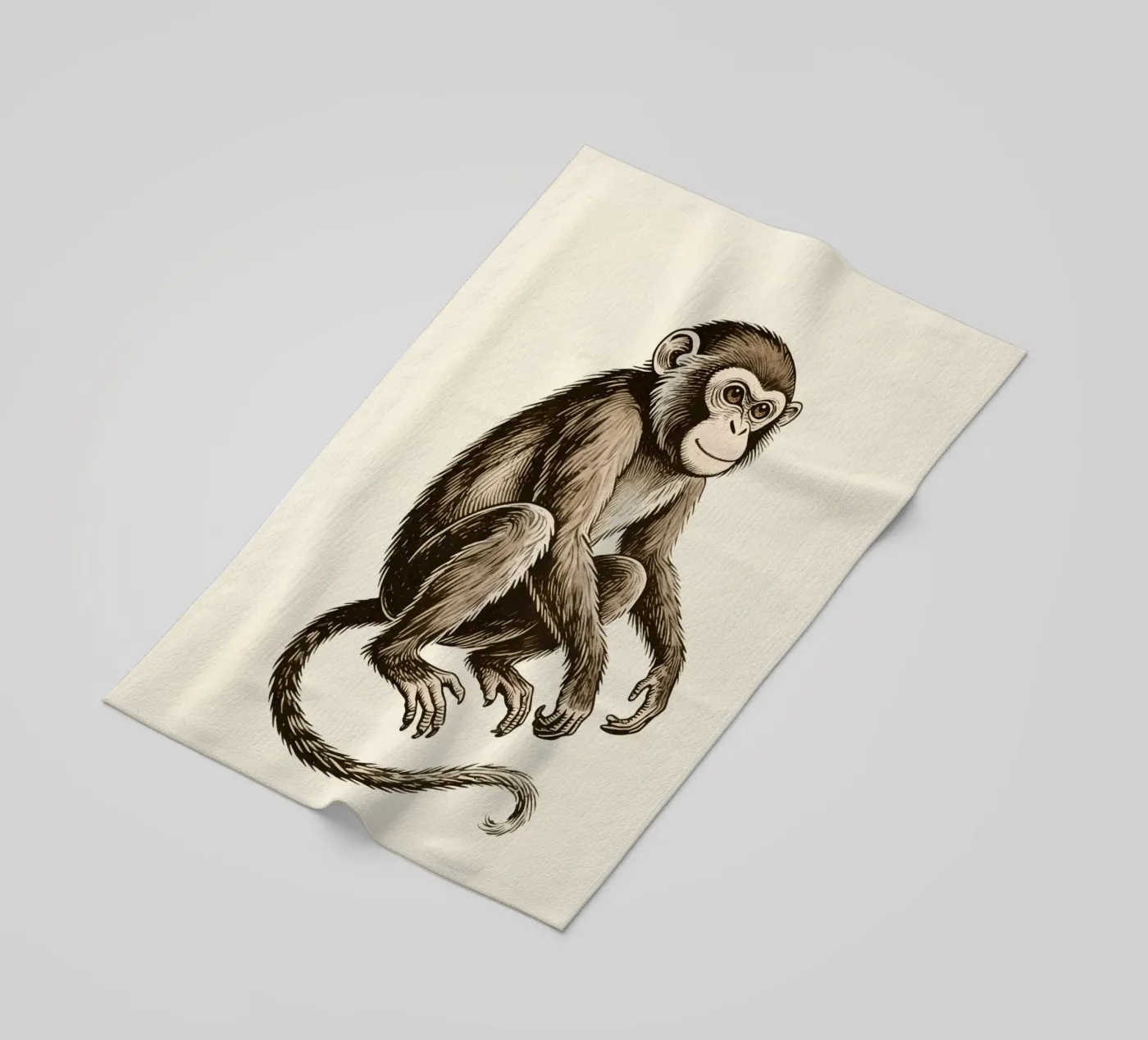 Singe serviette de plage de knowledge