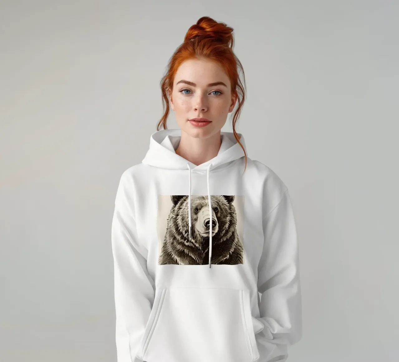 Orso felpa con cappuccio da knowledge