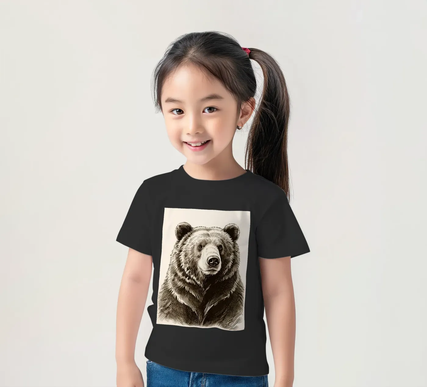 Orso t-shirt bambini da knowledge