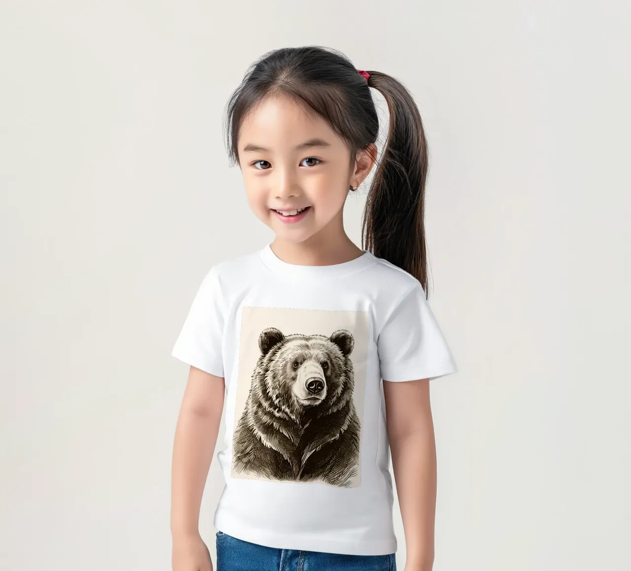 Orso t-shirt bambini da knowledge