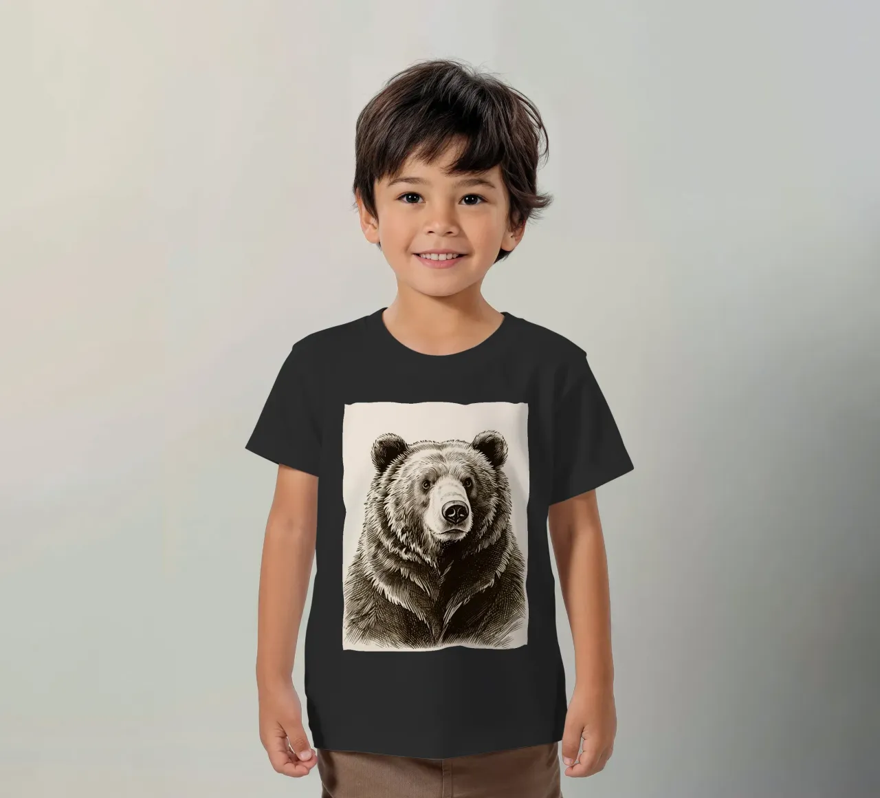 Orso t-shirt bambini da knowledge