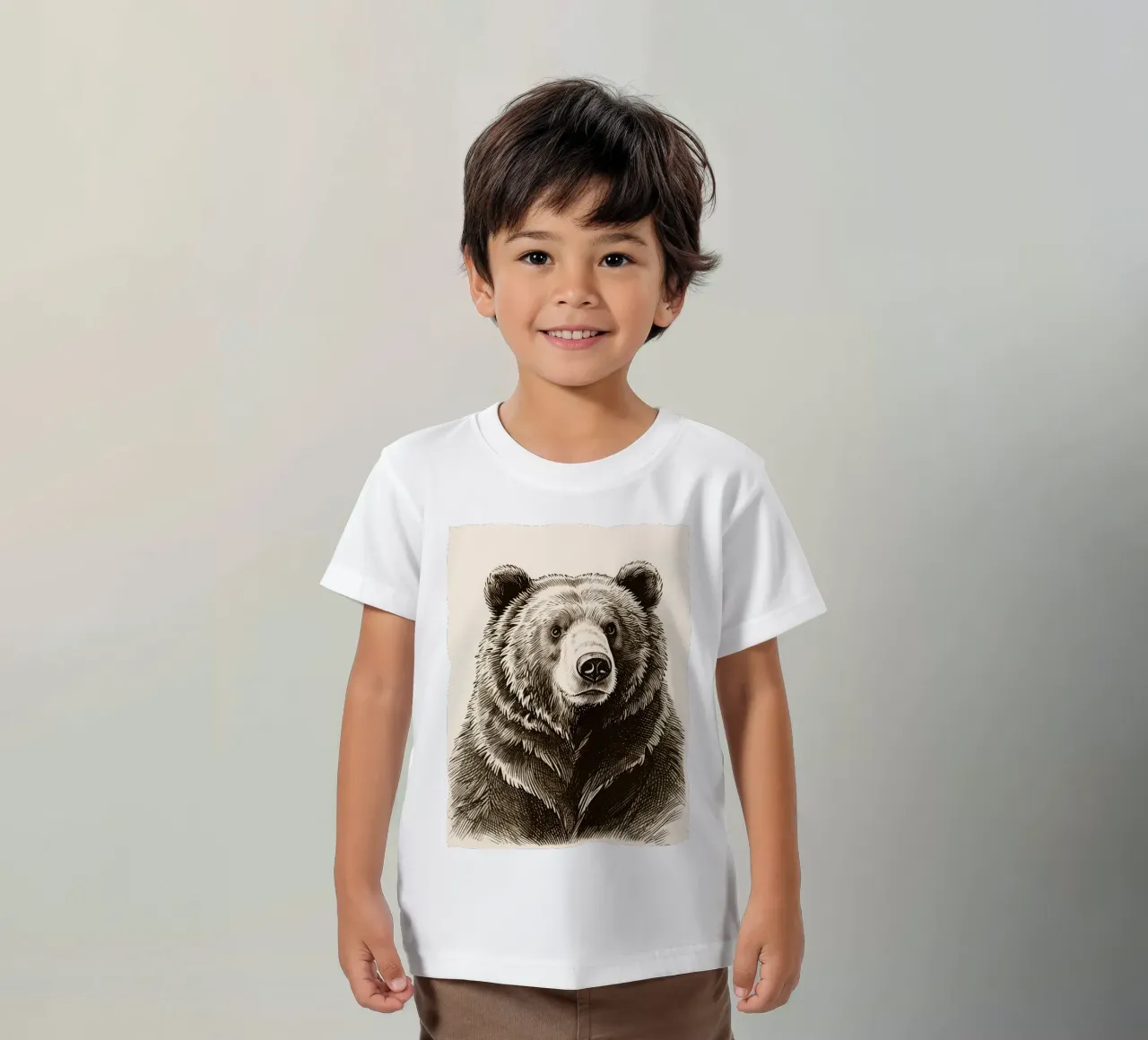 Orso t-shirt bambini da knowledge