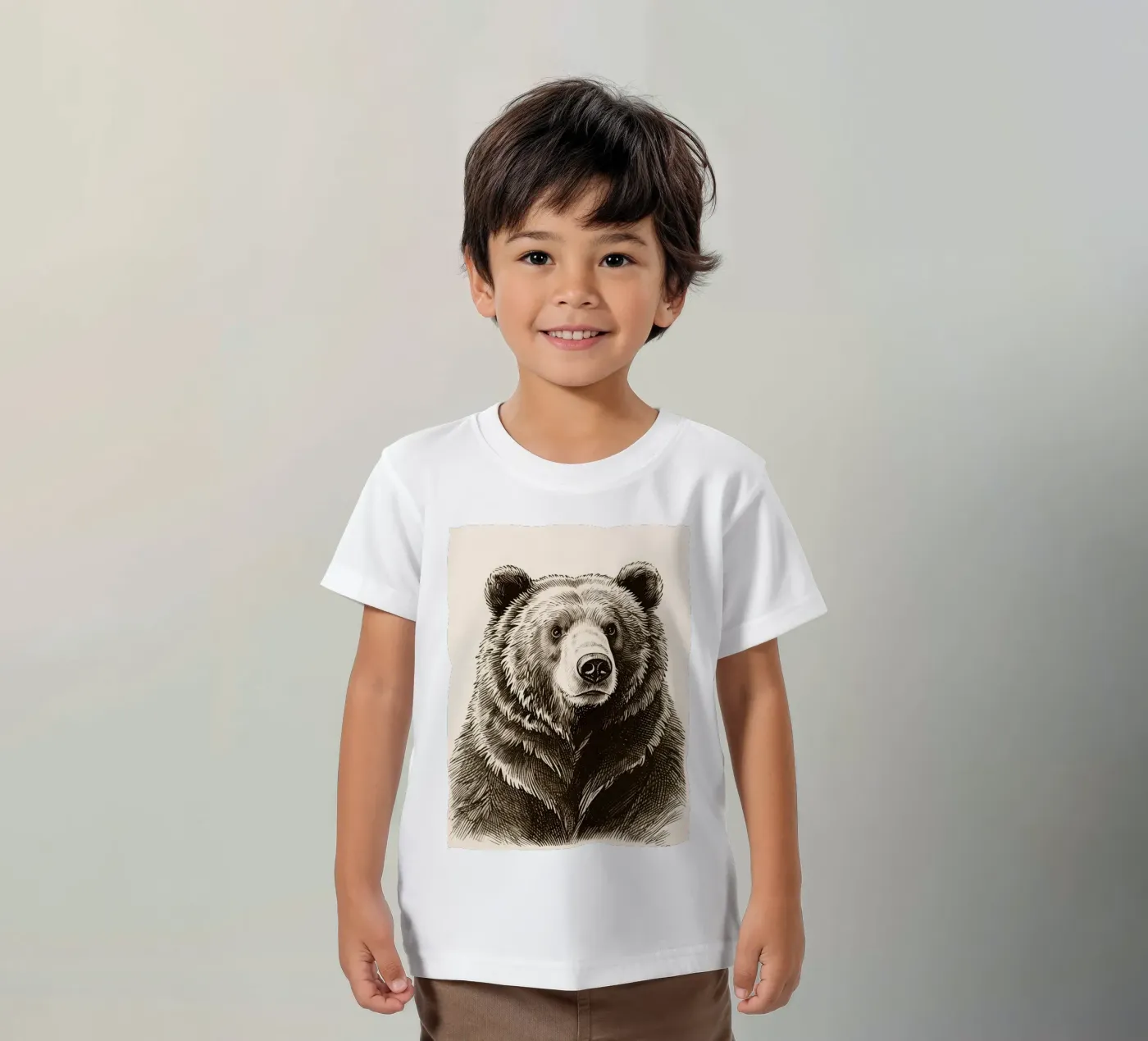 Orso t-shirt bambini da knowledge
