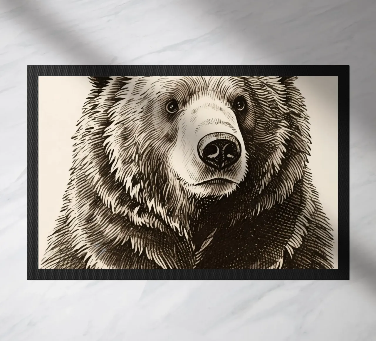 Bear doormat by knowledge