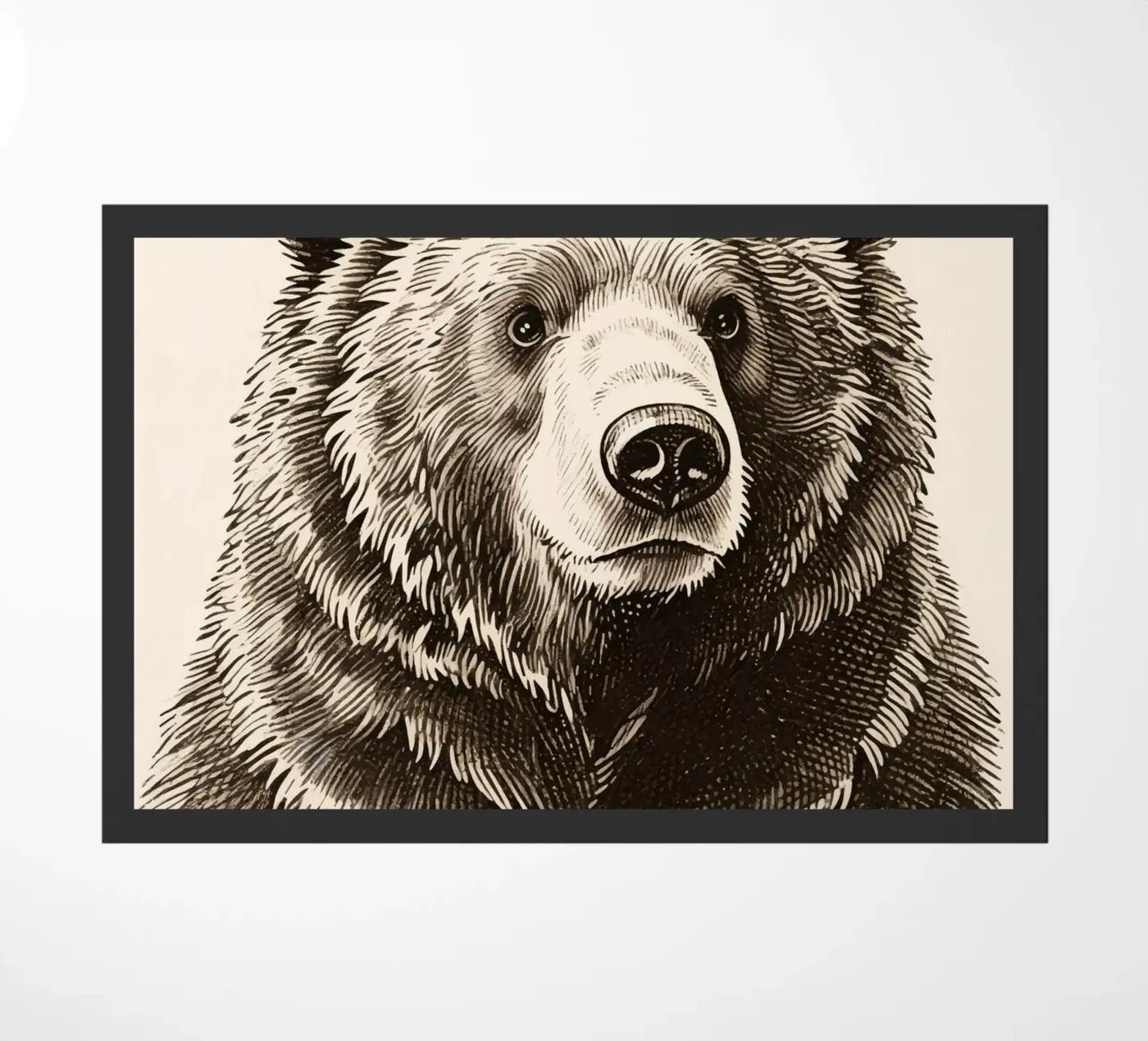 Bear doormat by knowledge