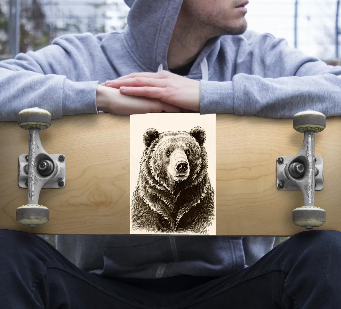 Bear sticker by knowledge