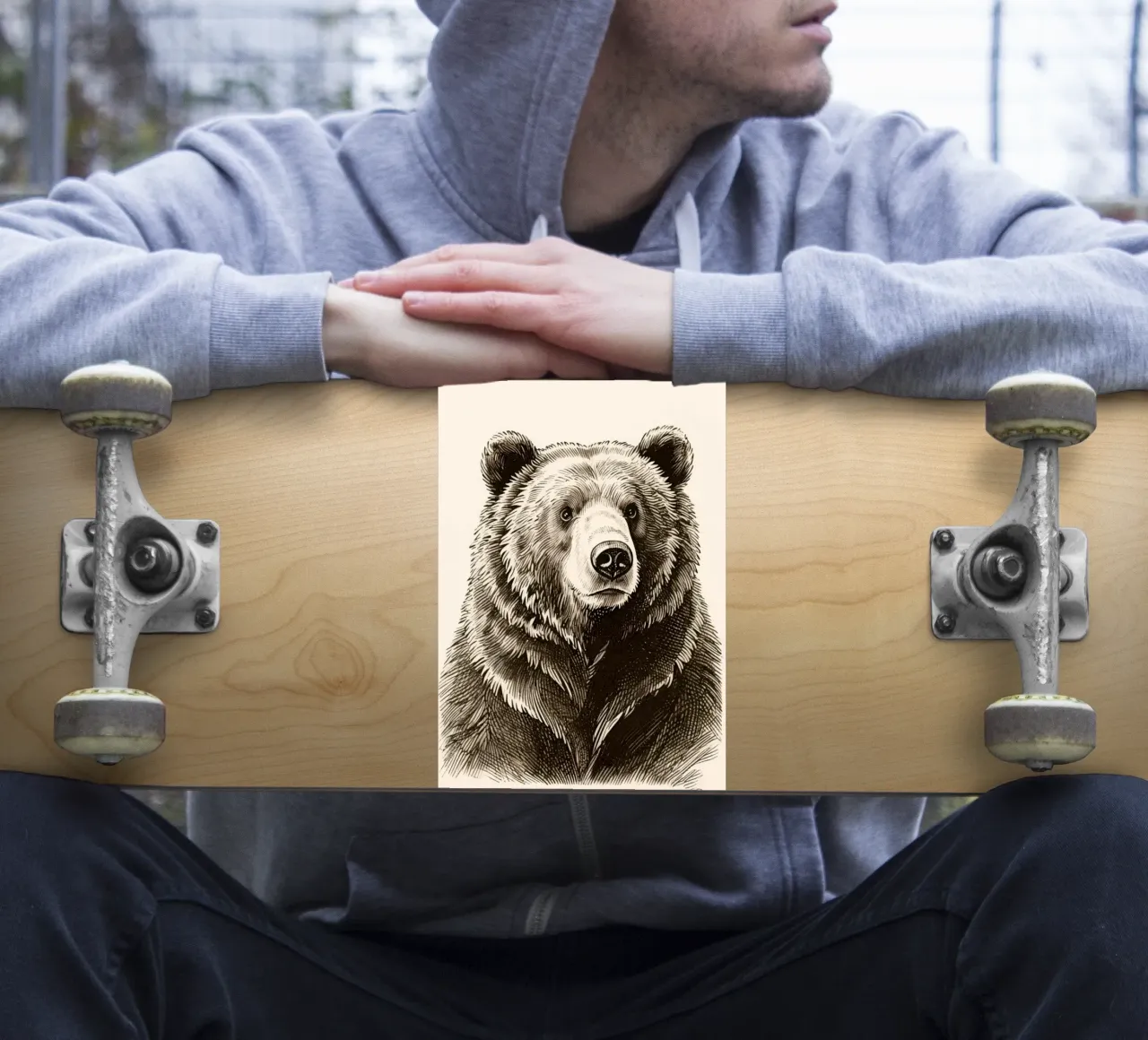 Bear sticker by knowledge