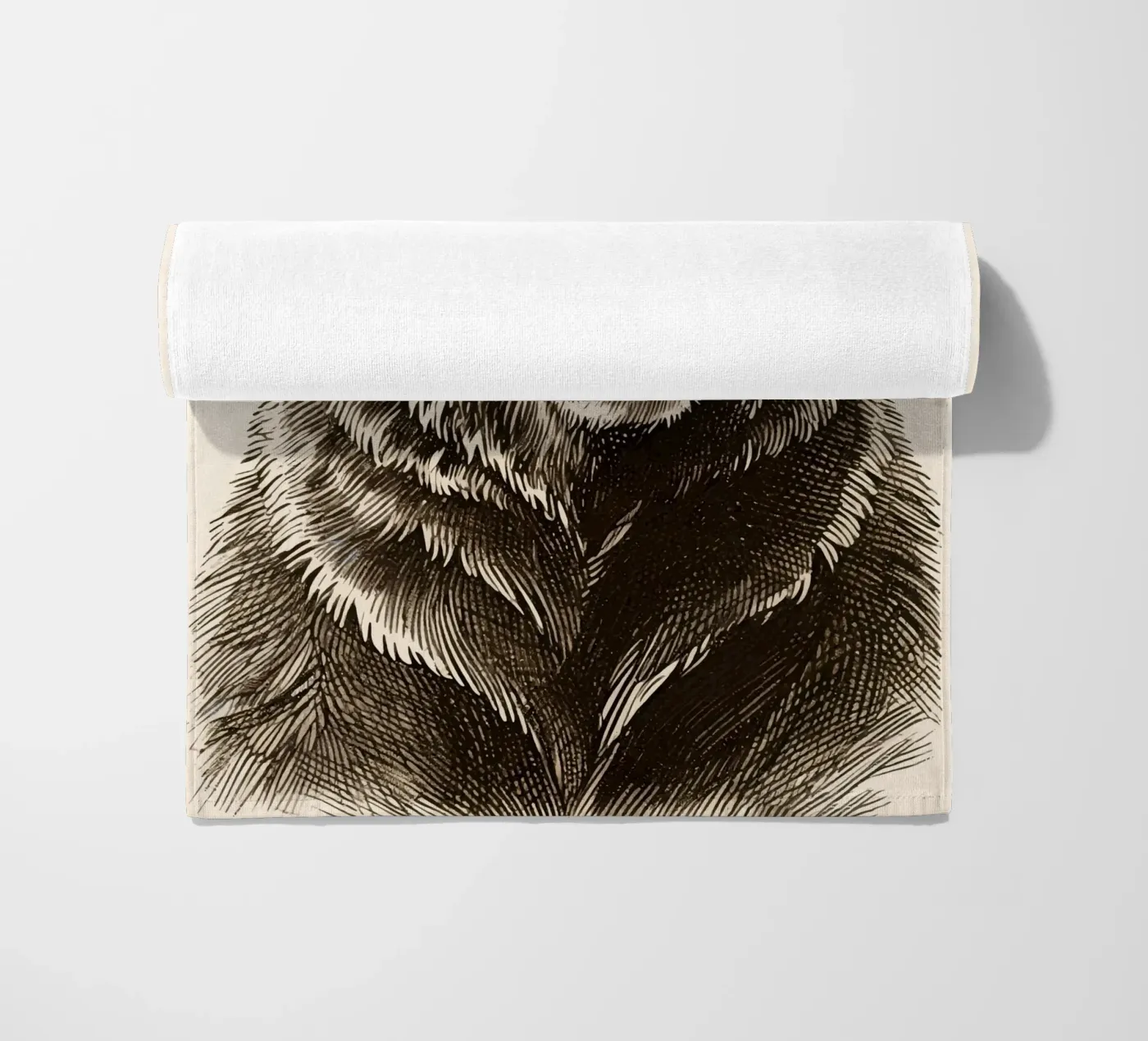 Bear beach towel by knowledge