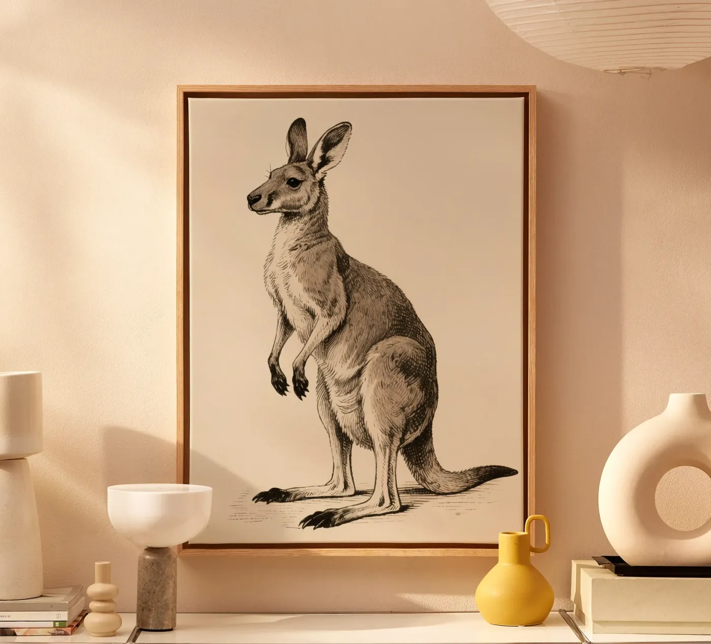 Kangaroo canvas by knowledge