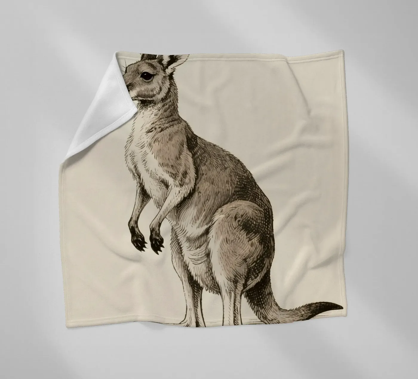 Känguru Fleecedecke von knowledge