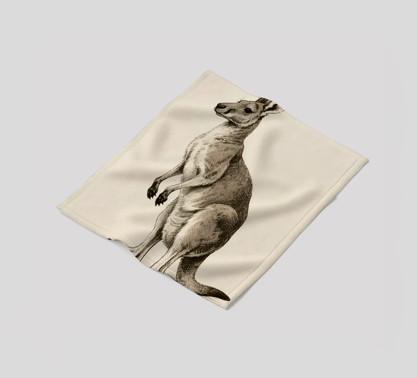 Känguru Fleecedecke von knowledge