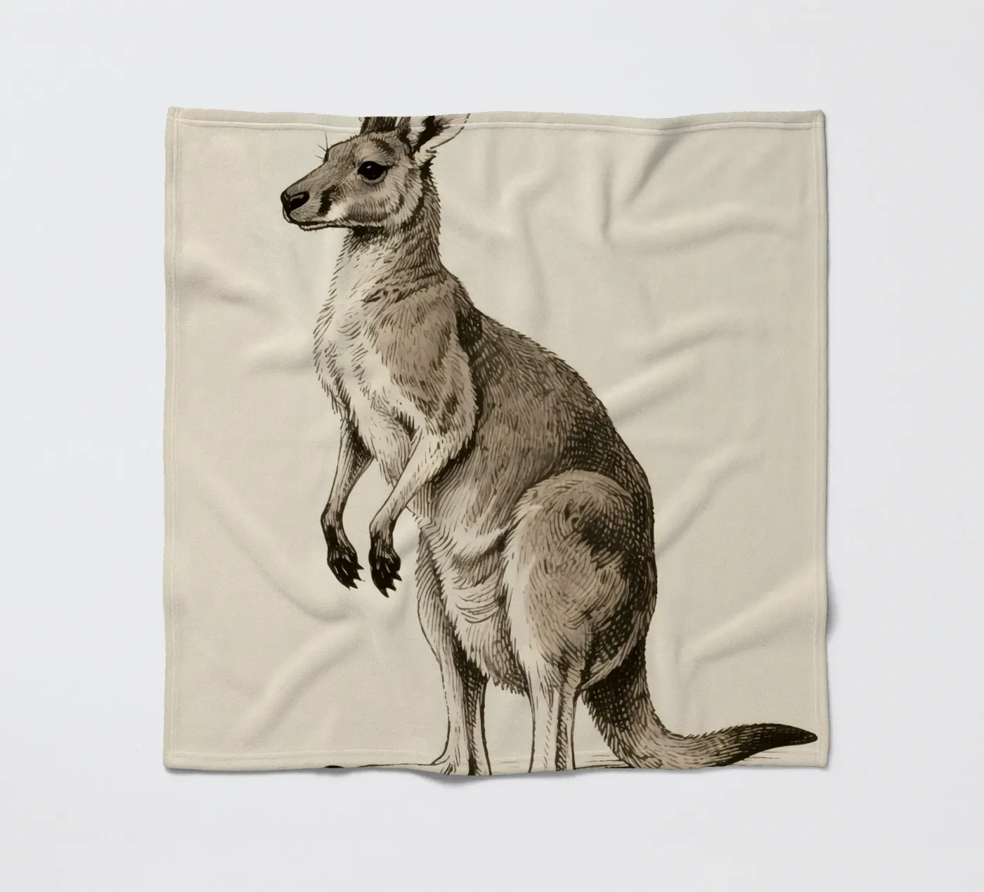 Känguru Fleecedecke von knowledge