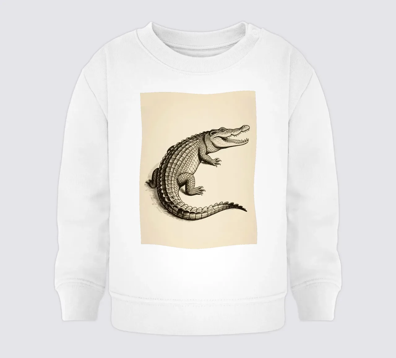 Crocodile felpa neonato da knowledge