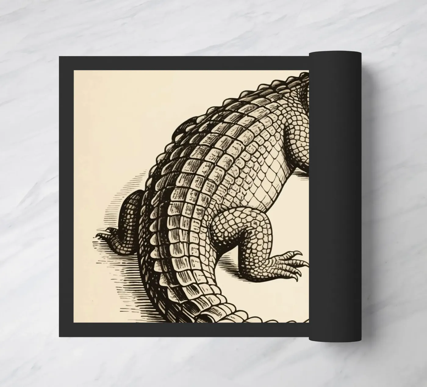 Crocodile doormat by knowledge