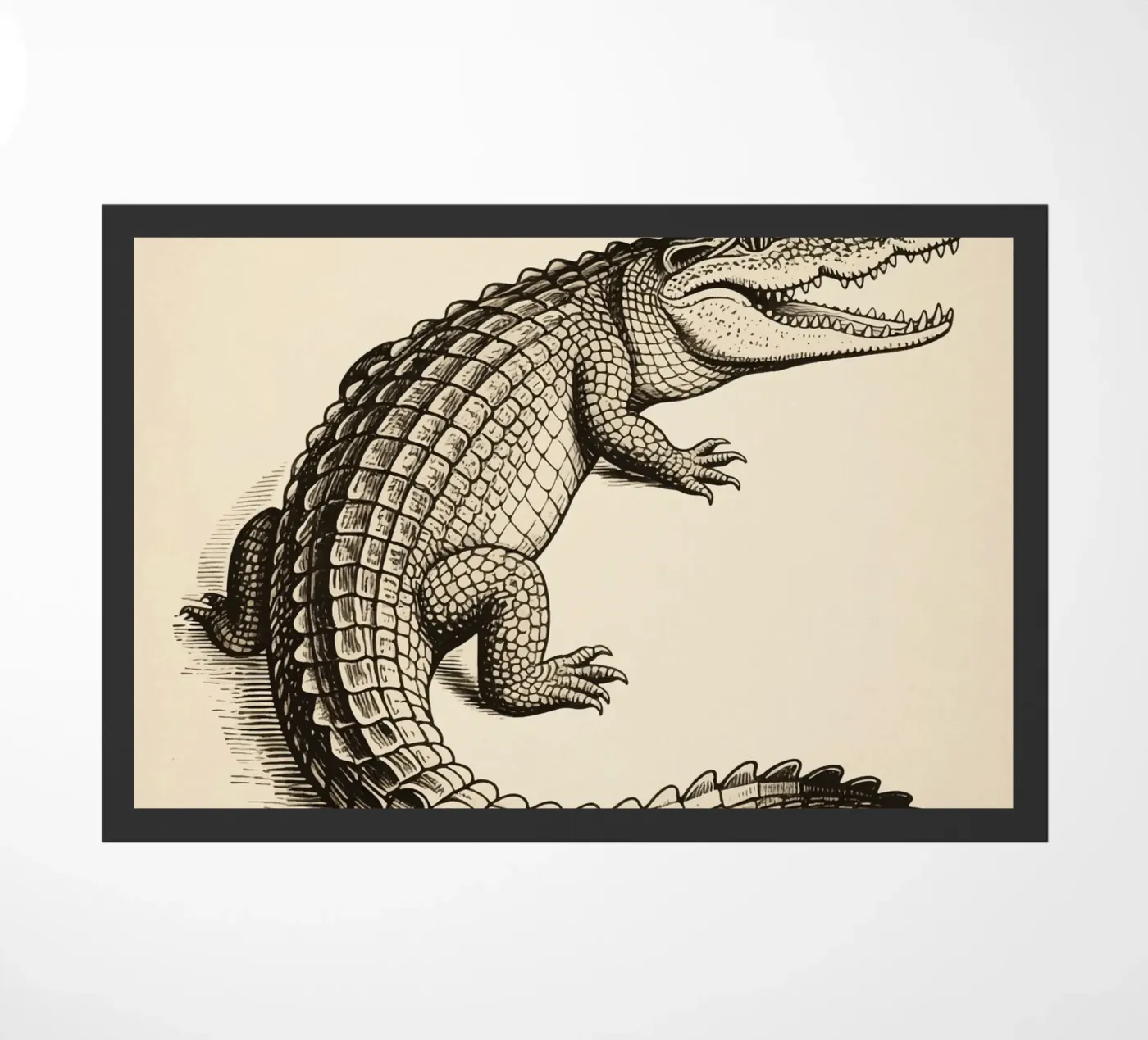 Crocodile doormat by knowledge