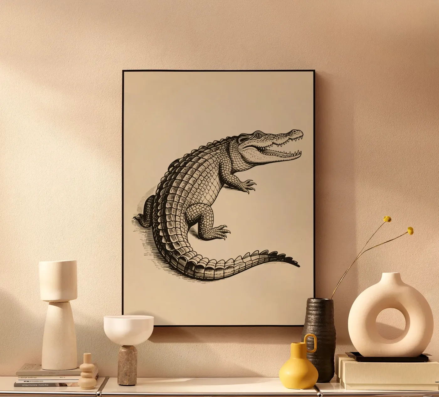 Crocodile acrylic glass by knowledge