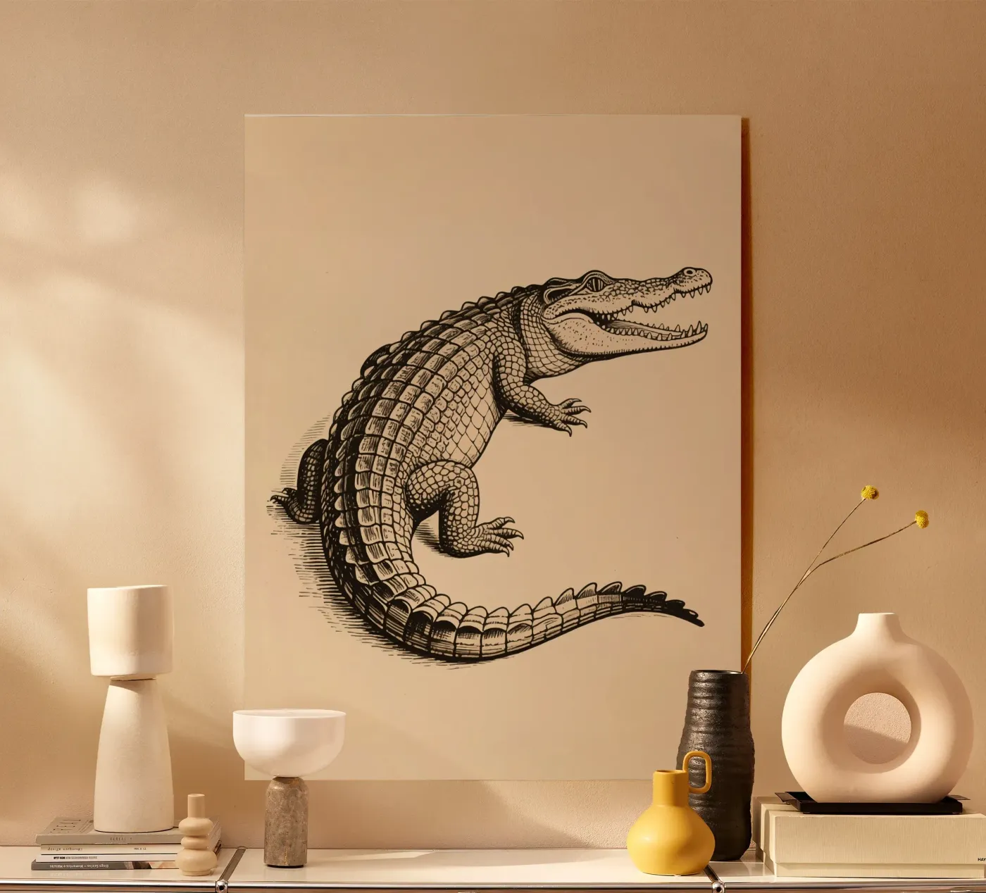 Crocodile plexiglass da knowledge
