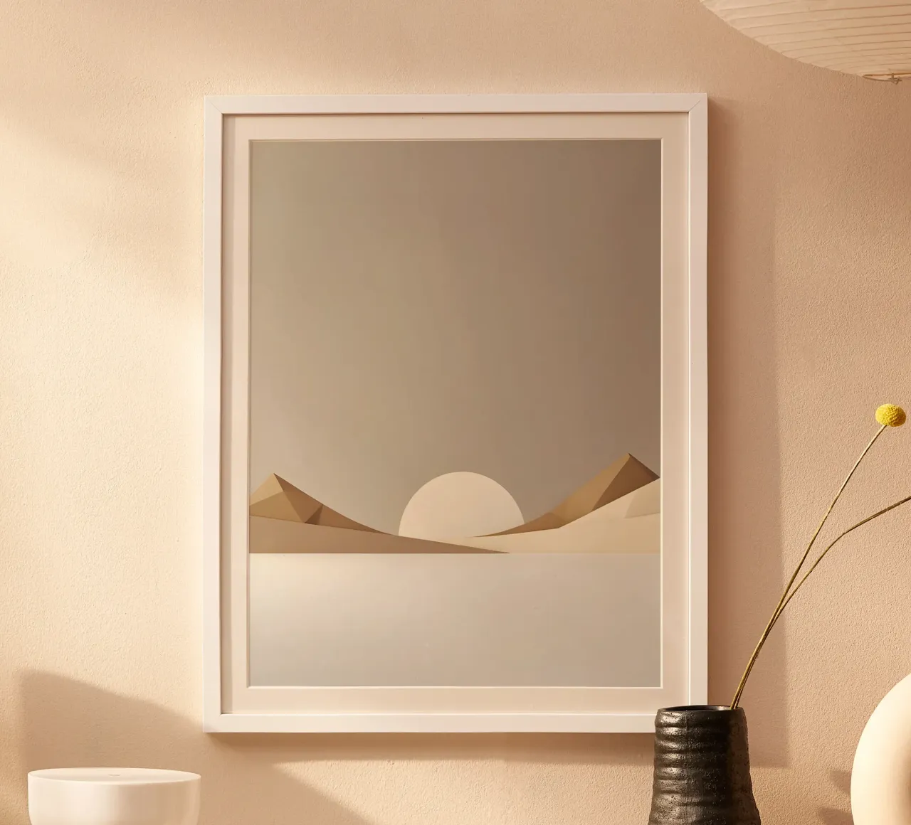Linea Horizon poster con telaio in plastica da The Green Room
