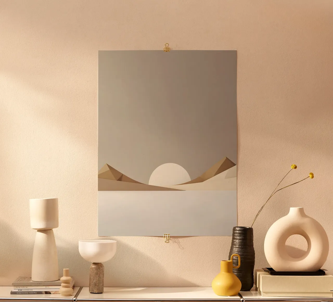 Linea Horizon poster con telaio in plastica da The Green Room