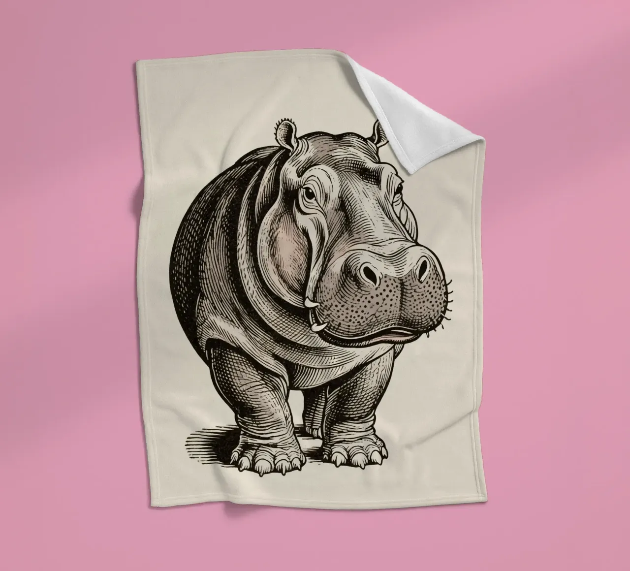 Nilpferd Fleecedecke von knowledge