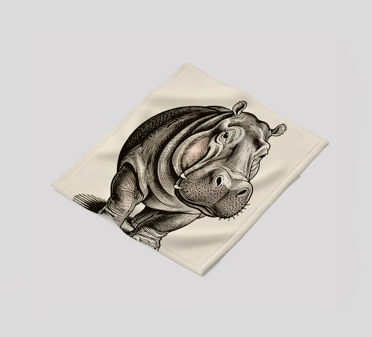 Nilpferd Fleecedecke von knowledge