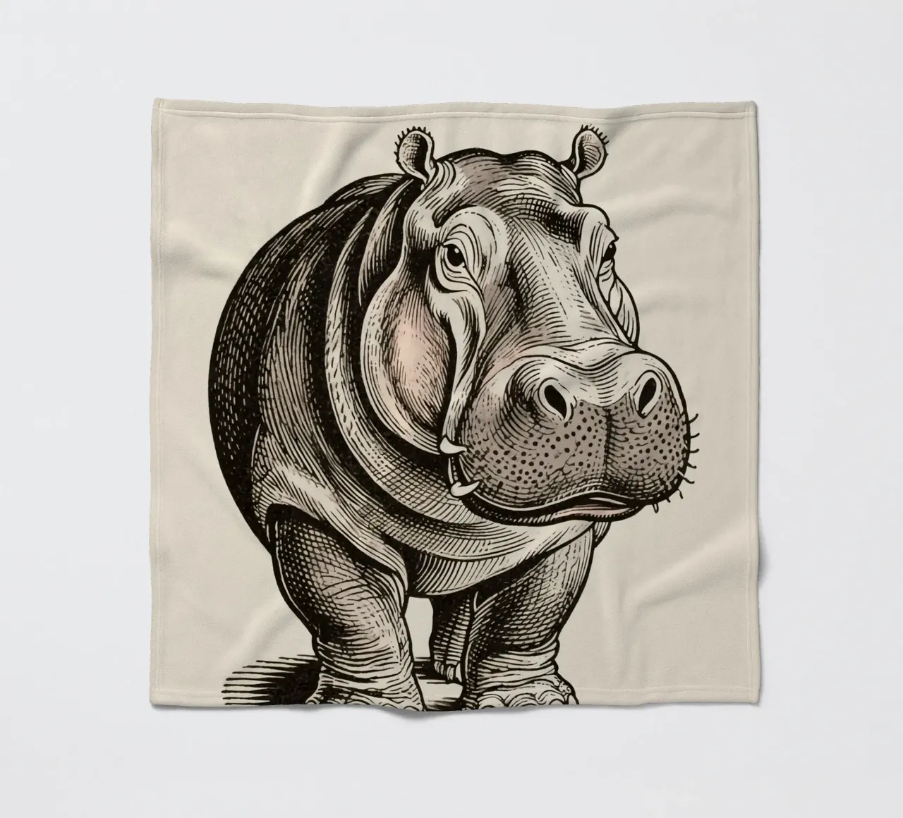 Nilpferd Fleecedecke von knowledge