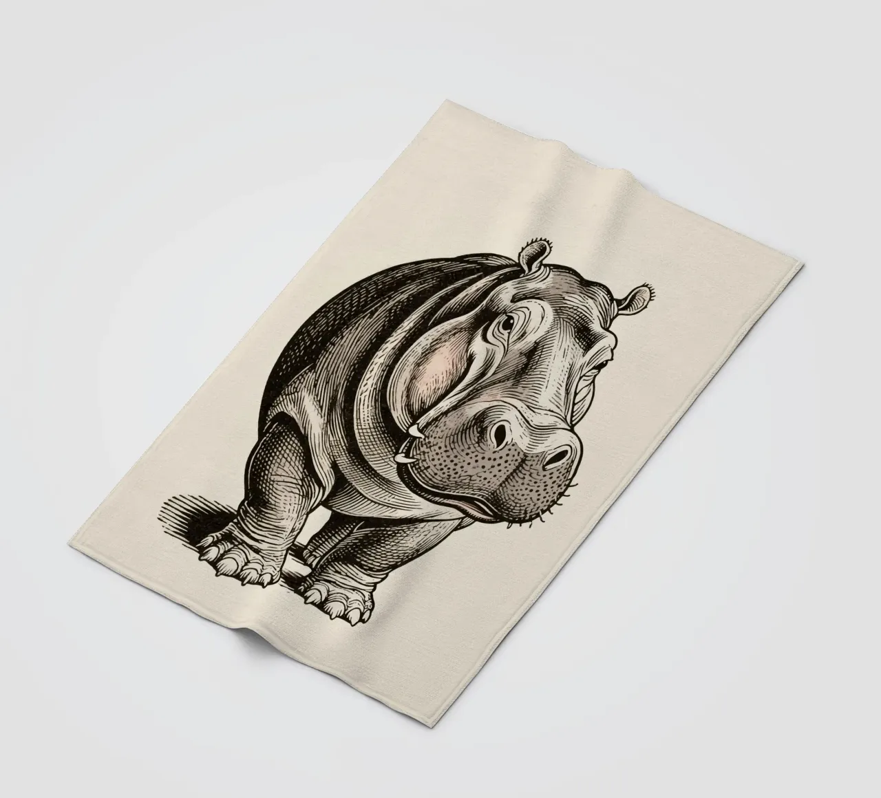 Nilpferd Fleecedecke von knowledge