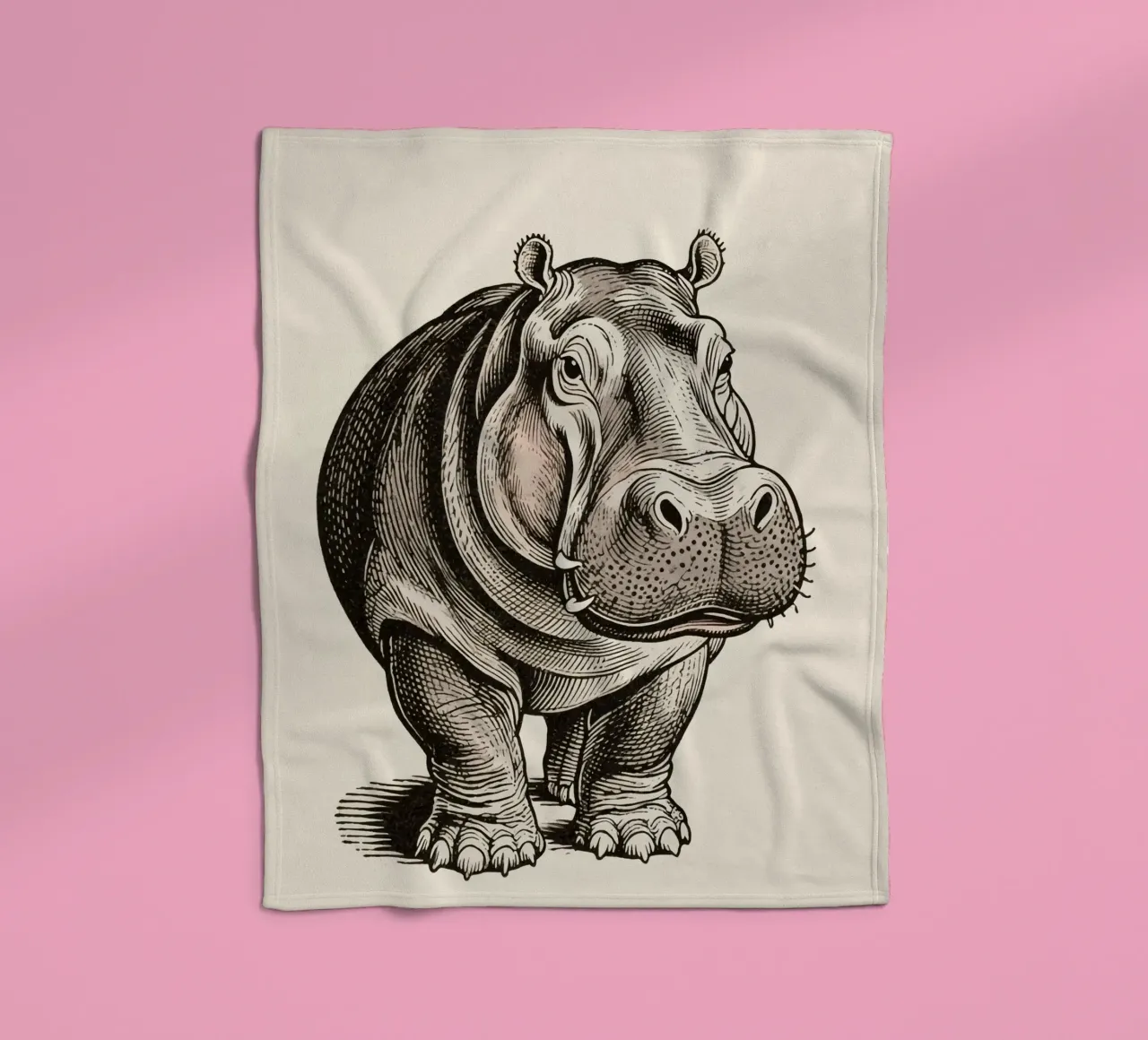 Nilpferd Fleecedecke von knowledge