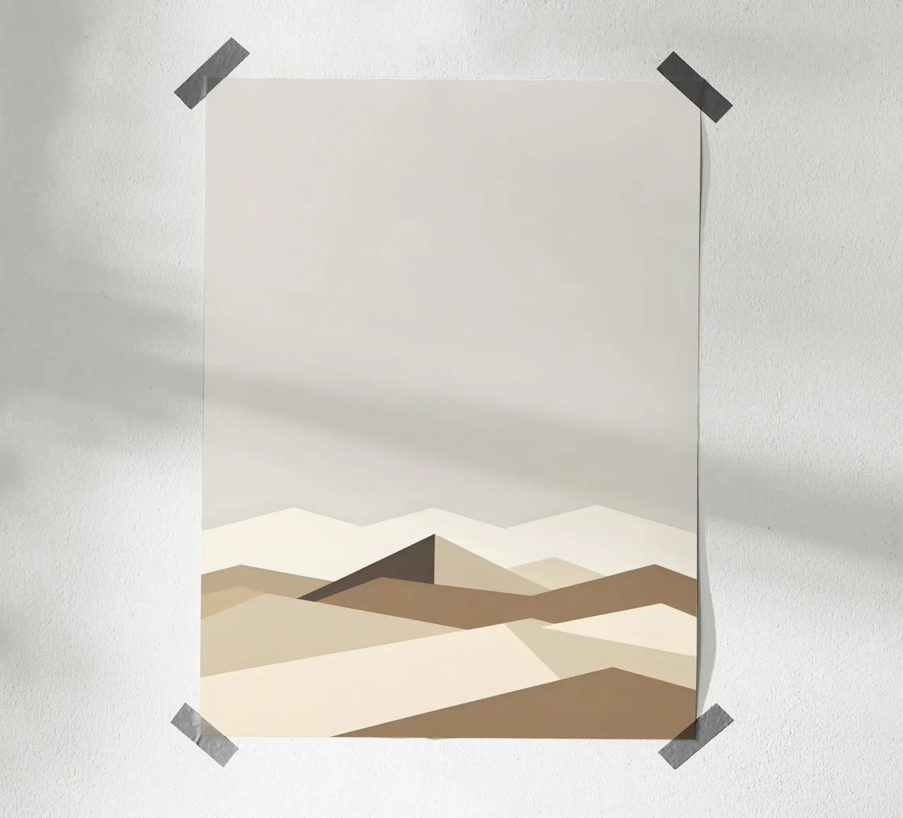 Linea Horizon poster con telaio in alluminio da The Green Room