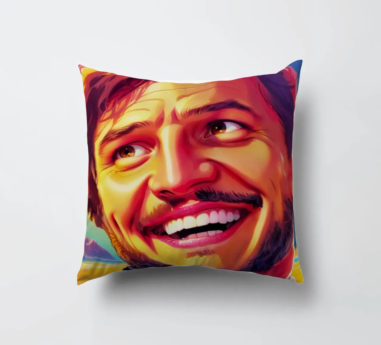 Pedro Pascal Meme Art cuscino da Lootprint