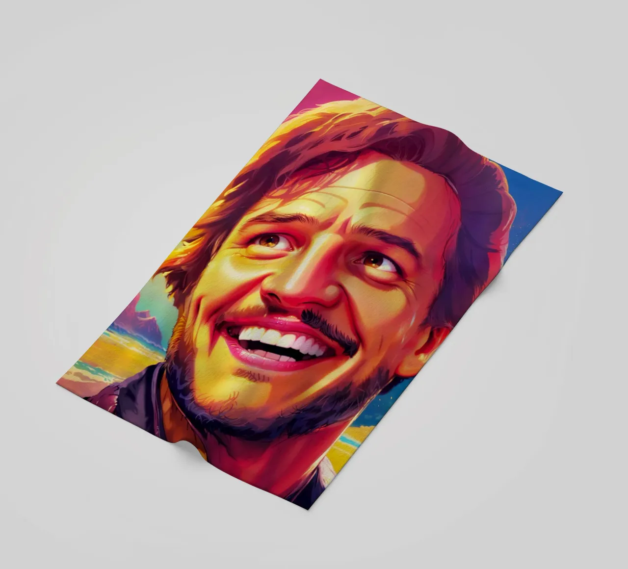 Pedro Pascal Meme Art telo mare da Lootprint