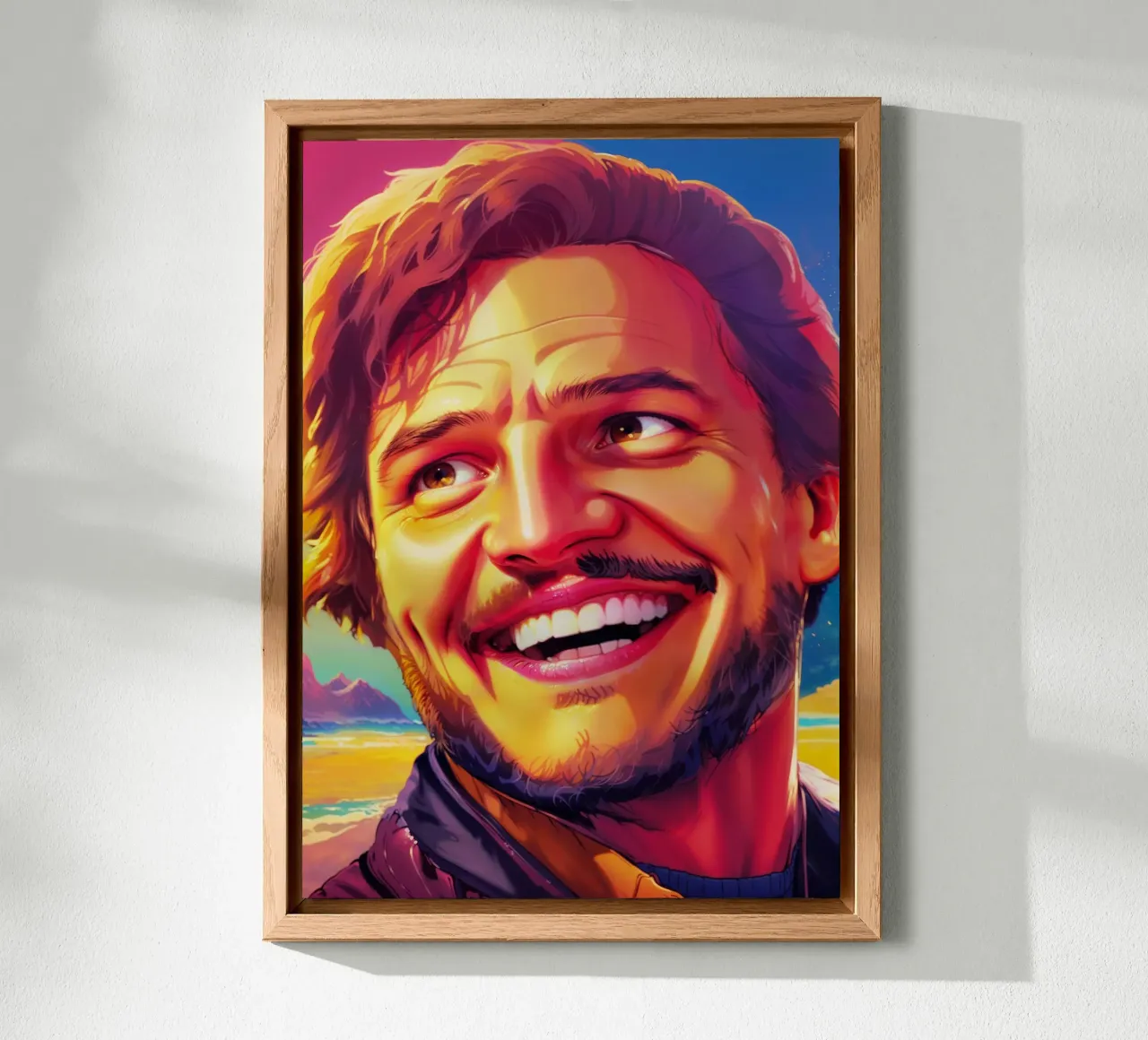 Pedro Pascal Meme Art alluminio dibond da Lootprint