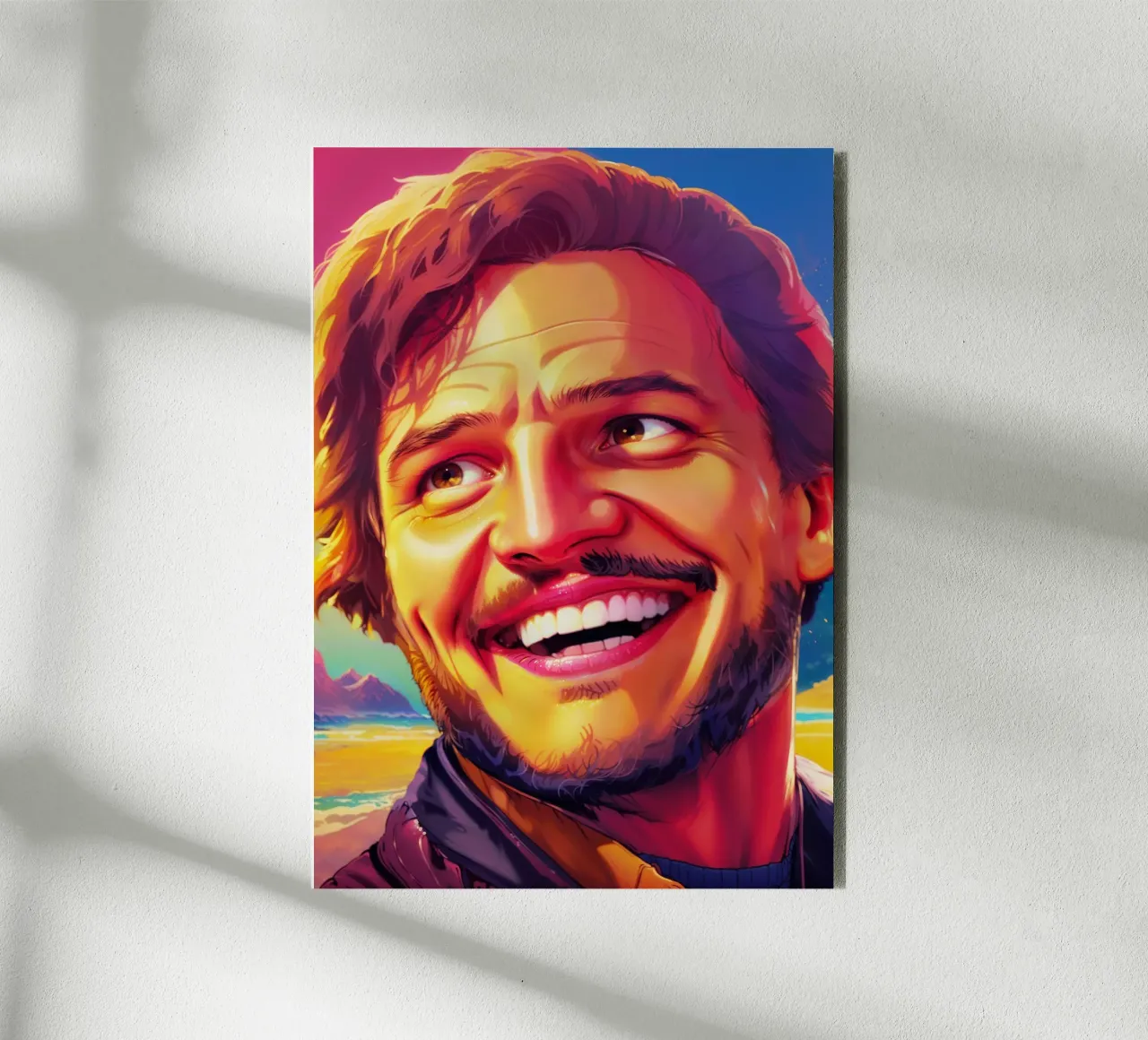 Pedro Pascal Meme Art alluminio dibond da Lootprint
