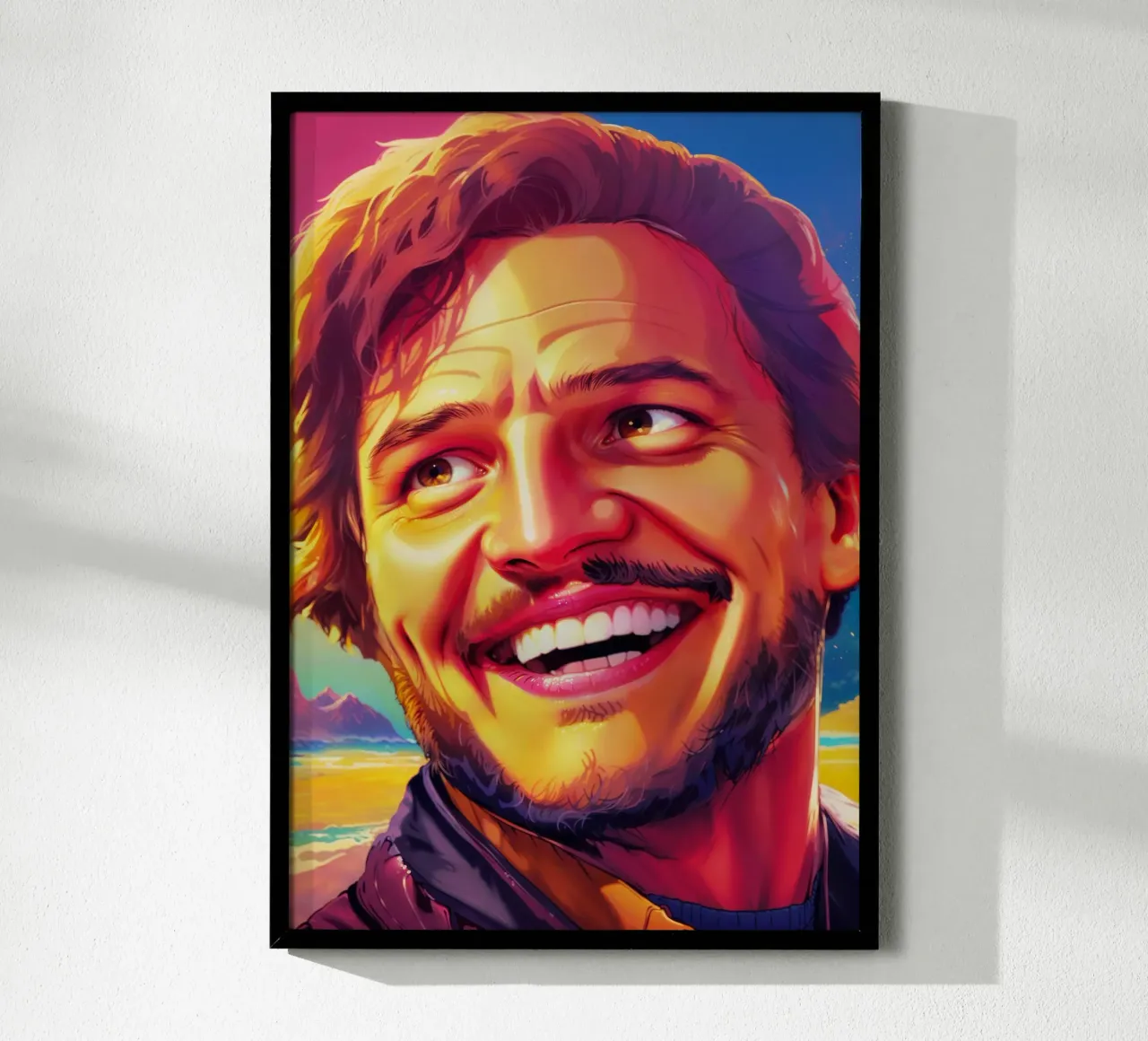 Pedro Pascal Meme Art carta hahnemühle da Lootprint