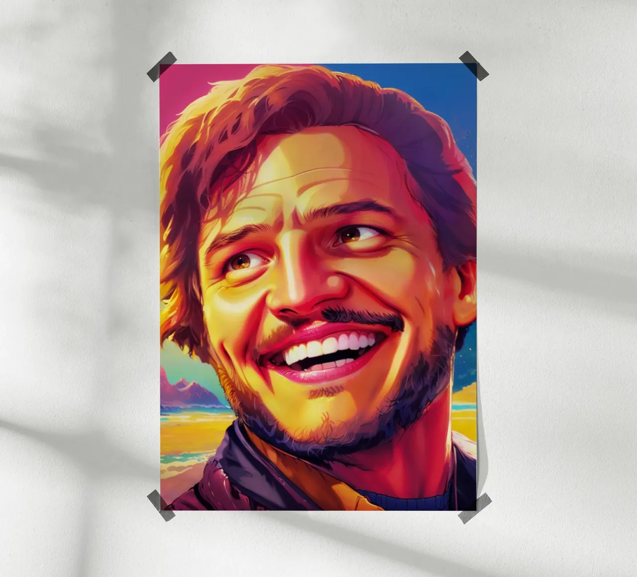 Pedro Pascal Meme Art poster da Lootprint