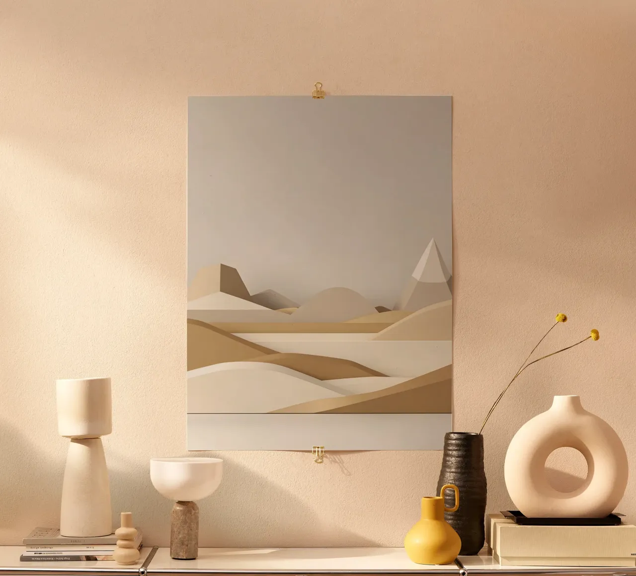 Linea Horizon poster con telaio in plastica da The Green Room