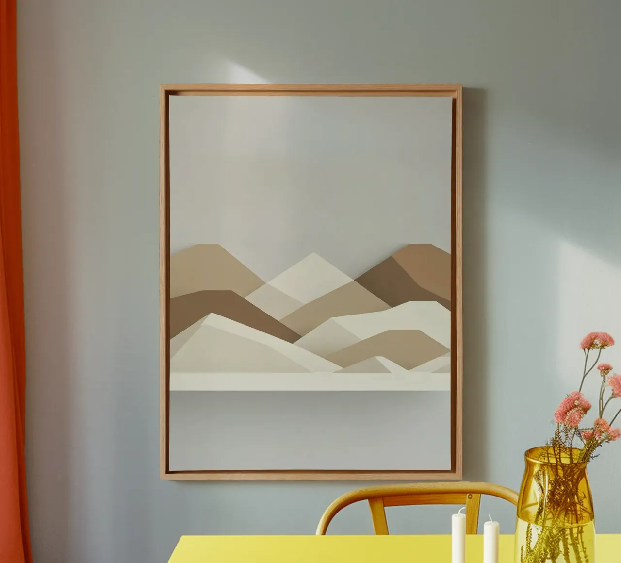 Linea Horizon tela con Cornice a cassetta da The Green Room