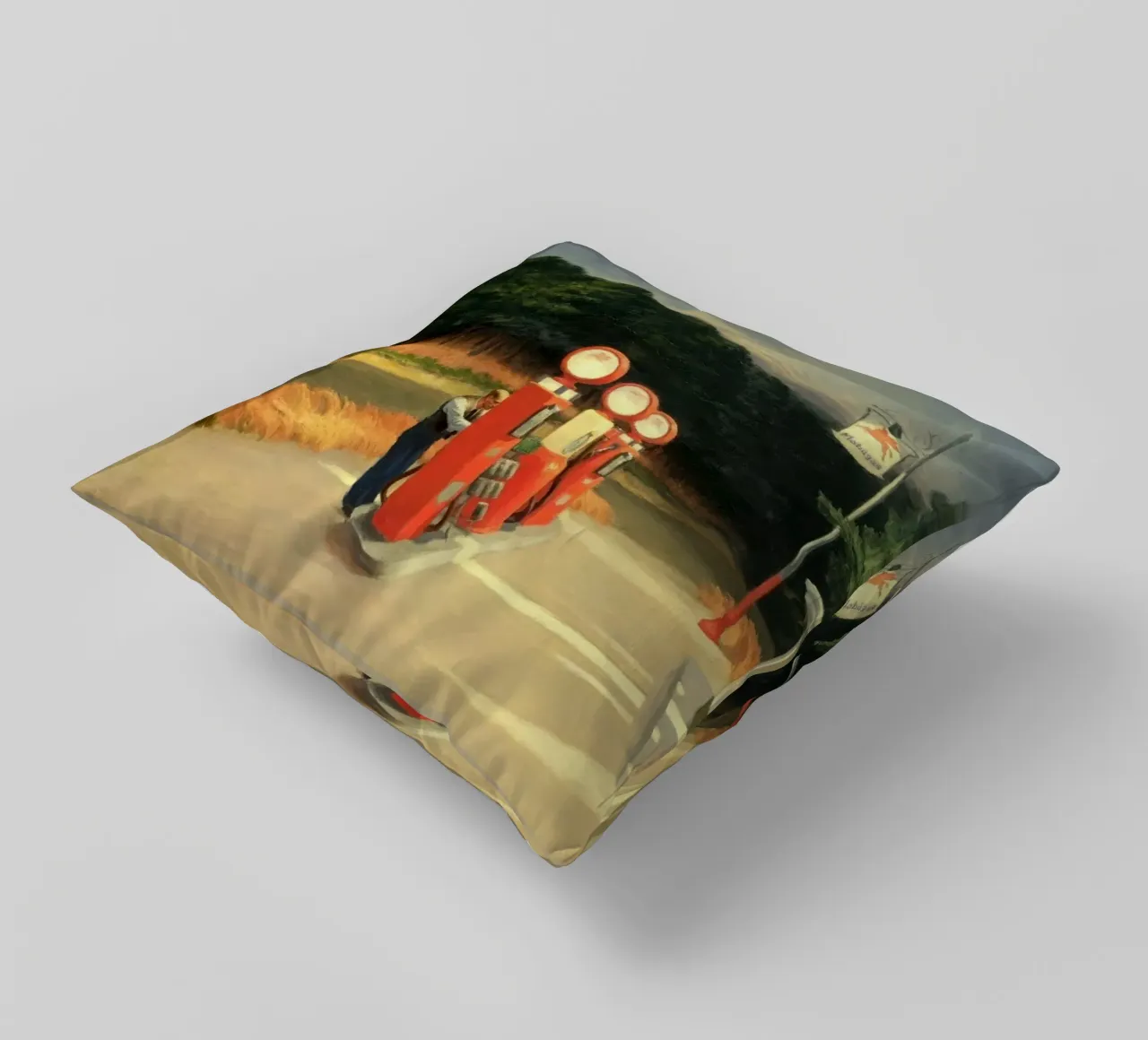 Gas edward hopper cuscino da Rayretr