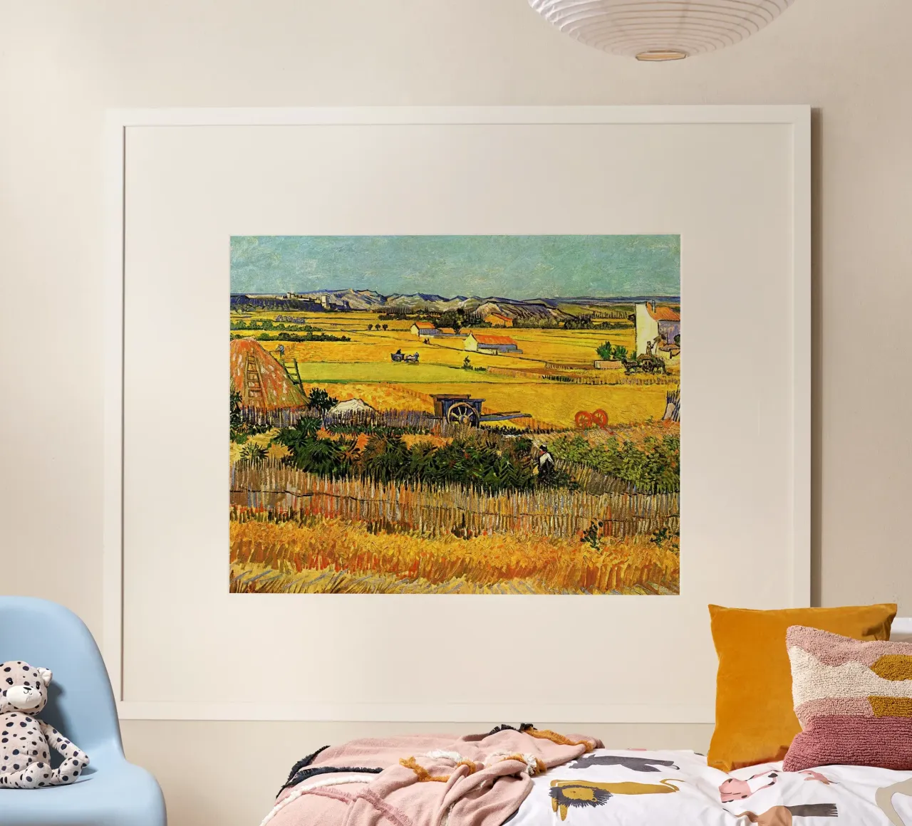 Die Ernte in La Crau war eines von vielen Gemälden, die Van Gogh Poster von Rayretr