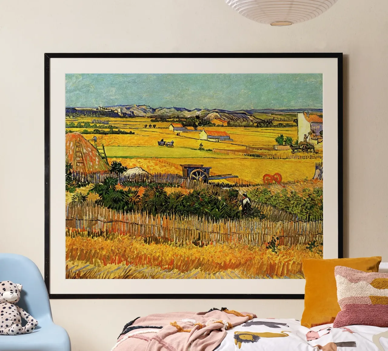 Die Ernte in La Crau war eines von vielen Gemälden, die Van Gogh Poster von Rayretr