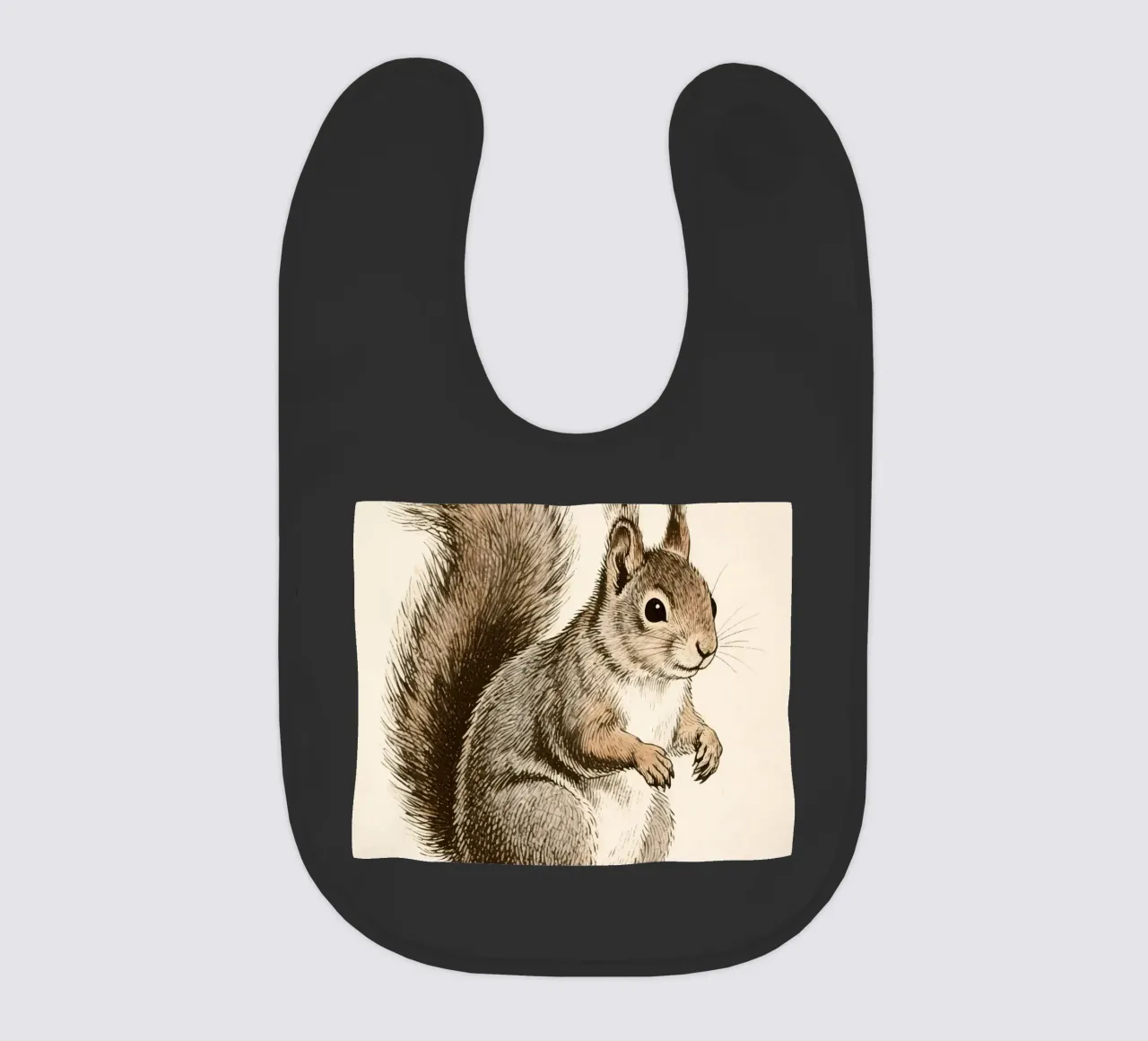 Squirrel baby bib by knowledge
