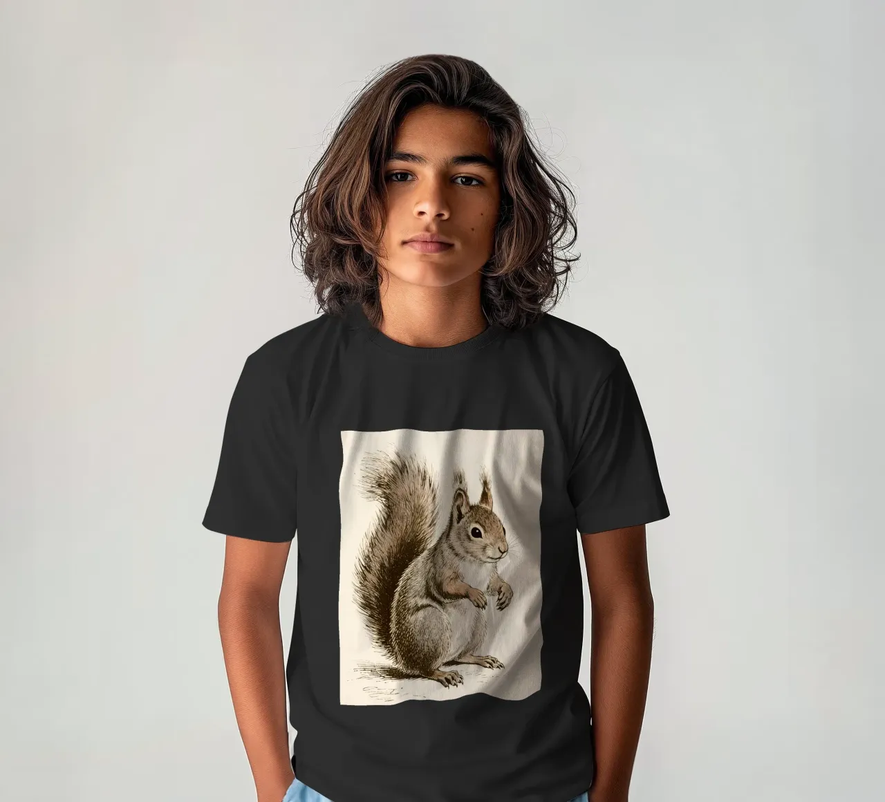 Squirrel t-shirt bambini da knowledge