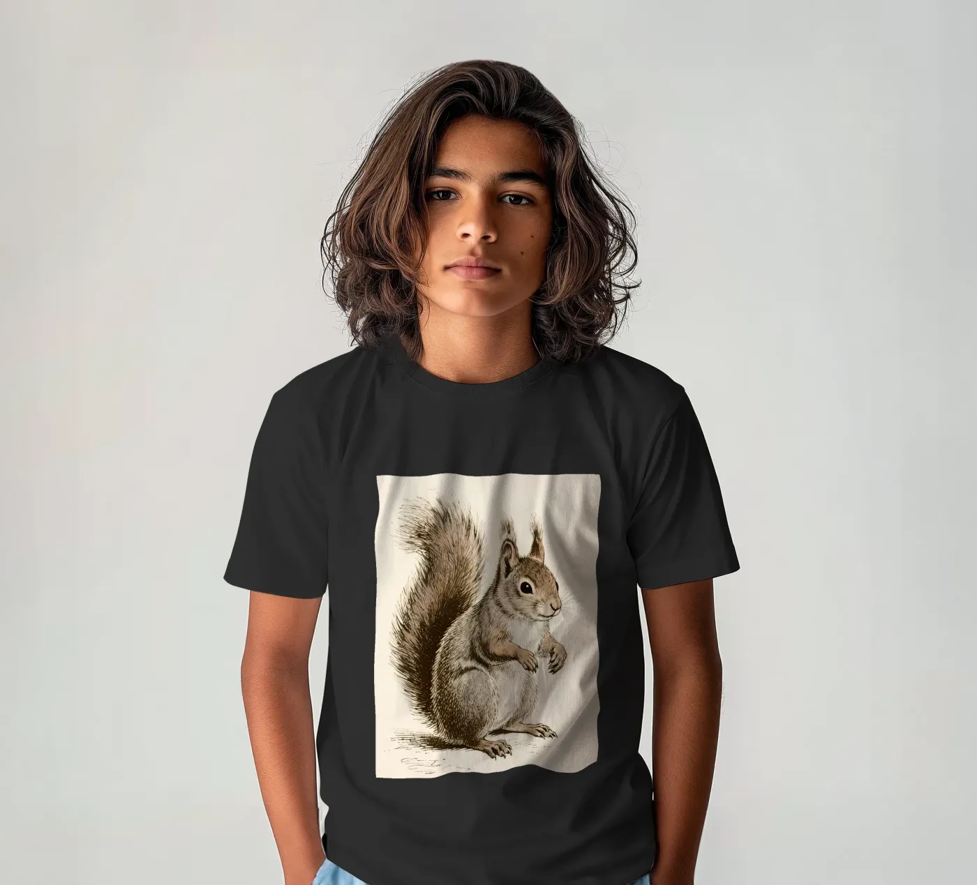 Scoiattolo t-shirt bambini da knowledge