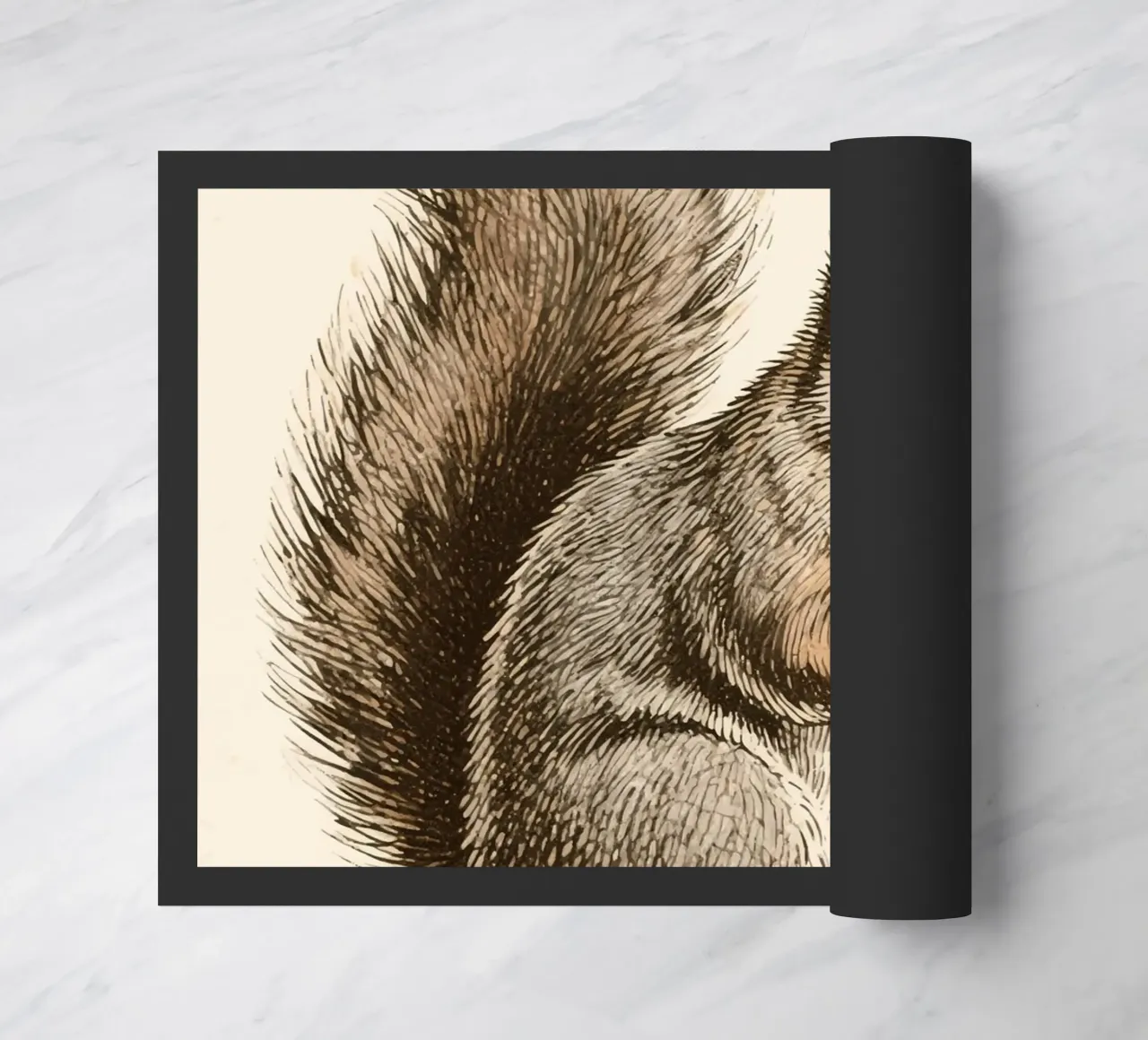 Squirrel doormat by knowledge
